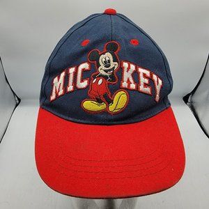 Disney Mickey Mouse Cap Hat Kids Adjustable Blue 100% Cotton